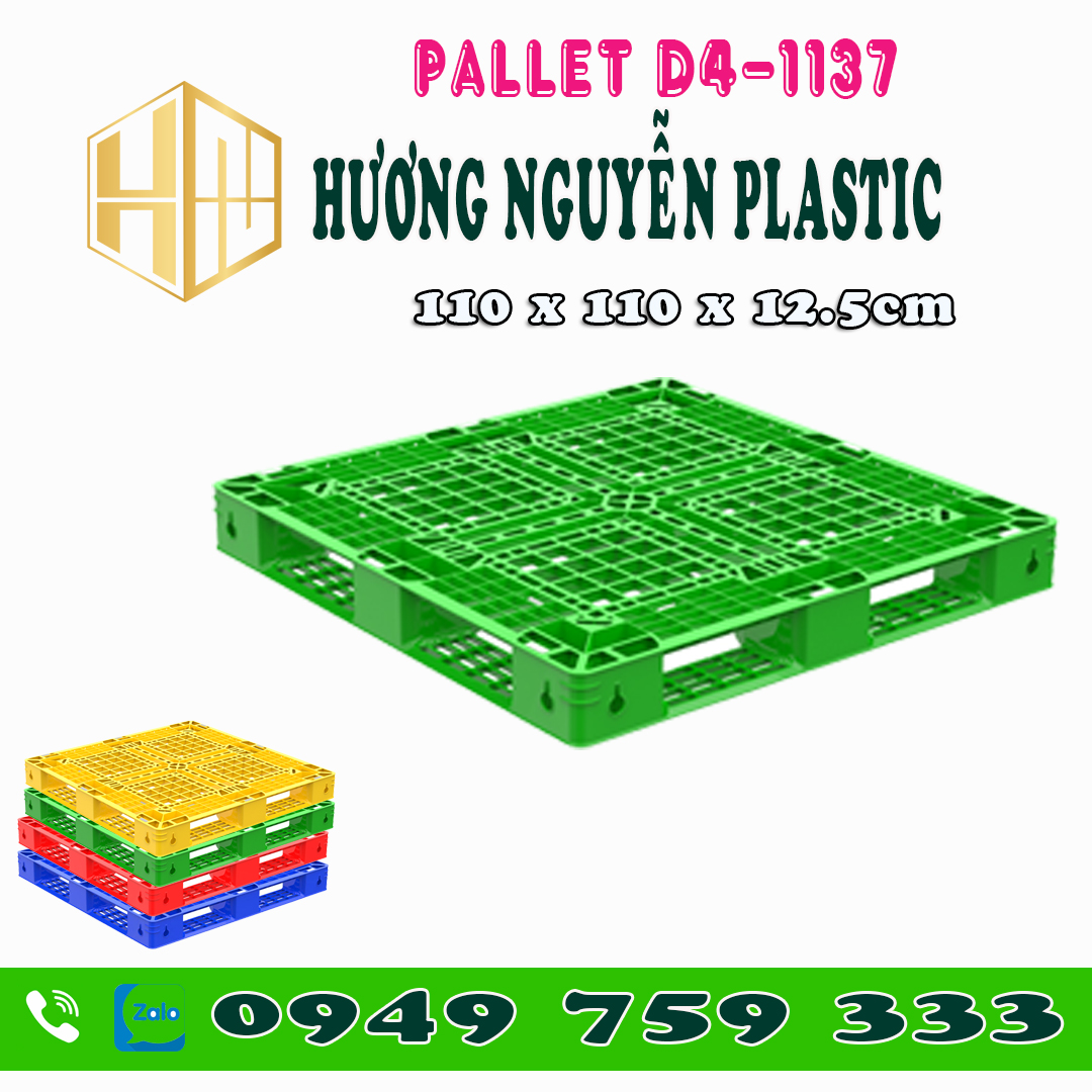 pallet-D4-1137-mau-xanh-la